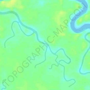 Mapa topográfico Sungai Batu, altitud, relieve