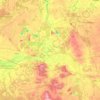 Mapa topográfico Konin County, altitud, relieve
