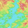 Mapa topográfico Drag lake, altitud, relieve