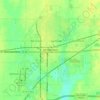 Mapa topográfico McPherson, altitud, relieve
