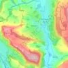 Mapa topográfico Edensor CP, altitud, relieve