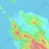 Mapa topográfico Aceh Besar, altitud, relieve