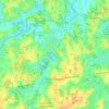 Mapa topográfico Curciat-Dongalon, altitud, relieve
