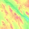 Mapa topográfico Guadalupe, altitud, relieve