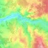 Mapa topográfico Arquian, altitud, relieve