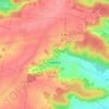 Mapa topográfico Videlles, altitud, relieve
