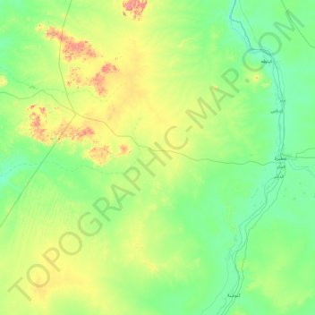 Mapa topográfico ad-Damir, altitud, relieve