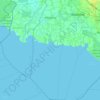 Mapa topográfico Hagonoy, altitud, relieve