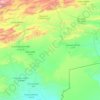 Mapa topográfico Círculo de Errachidía, altitud, relieve