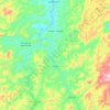 Mapa topográfico Chalé, altitud, relieve