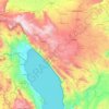 Mapa topográfico Región de Njombe, altitud, relieve