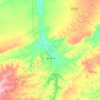 Mapa topográfico Upanema, altitud, relieve
