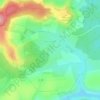 Mapa topográfico Rancourt, altitud, relieve
