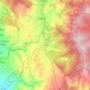 Mapa topográfico Caldas, altitud, relieve