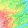 Mapa topográfico El Yaqui, altitud, relieve