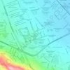 Mapa topográfico Fraccionamiento Lomas de Satélite, altitud, relieve