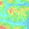 Mapa topográfico Аврен, altitud, relieve