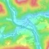 Mapa topográfico Rocky Gap, altitud, relieve