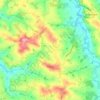 Mapa topográfico Fieux, altitud, relieve