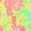 Mapa topográfico Tabaconas, altitud, relieve