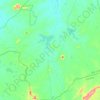 Mapa topográfico São João do Sabugi, altitud, relieve