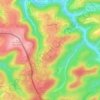 Mapa topográfico Hilst, altitud, relieve