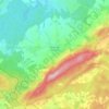 Mapa topográfico Naisey-les-Granges, altitud, relieve
