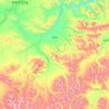 Mapa topográfico Taksar, altitud, relieve