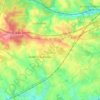 Mapa topográfico Loiron-Ruillé, altitud, relieve