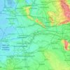 Mapa topográfico Linge, altitud, relieve