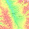 Mapa topográfico Ticapampa, altitud, relieve