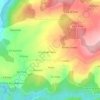 Mapa topográfico Bande, altitud, relieve