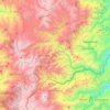 Mapa topográfico Marulanda, altitud, relieve