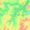 Mapa topográfico Mannford, altitud, relieve