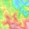 Mapa topográfico Requián, altitud, relieve