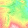 Mapa topográfico Letux, altitud, relieve