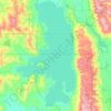 Mapa topográfico Flathead Lake, altitud, relieve