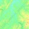Mapa topográfico Peixe, altitud, relieve