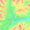 Mapa topográfico Newark, altitud, relieve