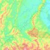 Mapa topográfico Nieva, altitud, relieve