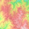 Mapa topográfico Chiscas, altitud, relieve