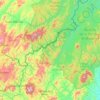 Mapa topográfico Wiwilí de Jinotega, altitud, relieve