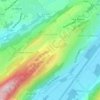 Mapa topográfico Hauteville, altitud, relieve
