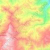 Mapa topográfico San Andrés de Cutervo, altitud, relieve