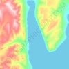 Mapa topográfico Whitsunday Bay, altitud, relieve
