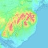 Mapa topográfico The Mournes DEA, altitud, relieve