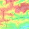 Mapa topográfico Chicklade, altitud, relieve