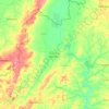 Mapa topográfico Boucle du Mouhoun, altitud, relieve