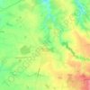 Mapa topográfico Les Landes-Genusson, altitud, relieve