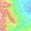 Mapa topográfico Alto Karabaj, altitud, relieve